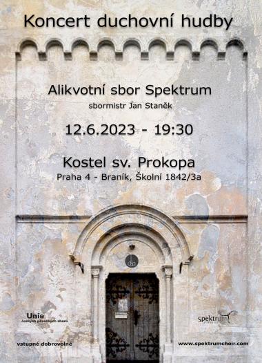 Pozvánka na koncert - 12.6.2023 - Alikvotní sbor Spektrum